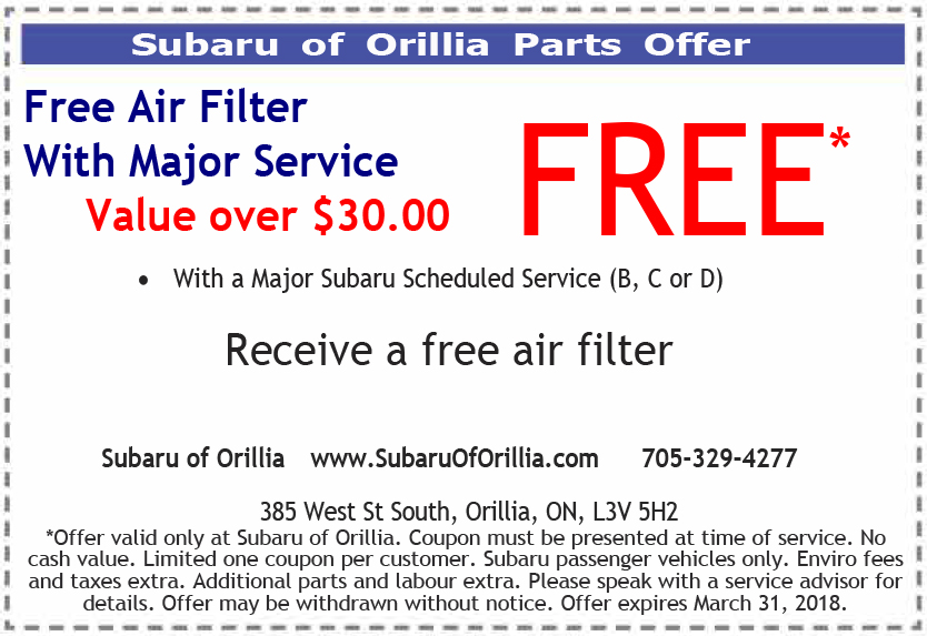 Free Air Filter Special Free Air Filter Special