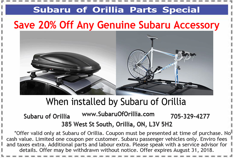 Save 20% Off Any Genuine Subaru Accessory Save 20% Off Any Genuine Subaru Accessory